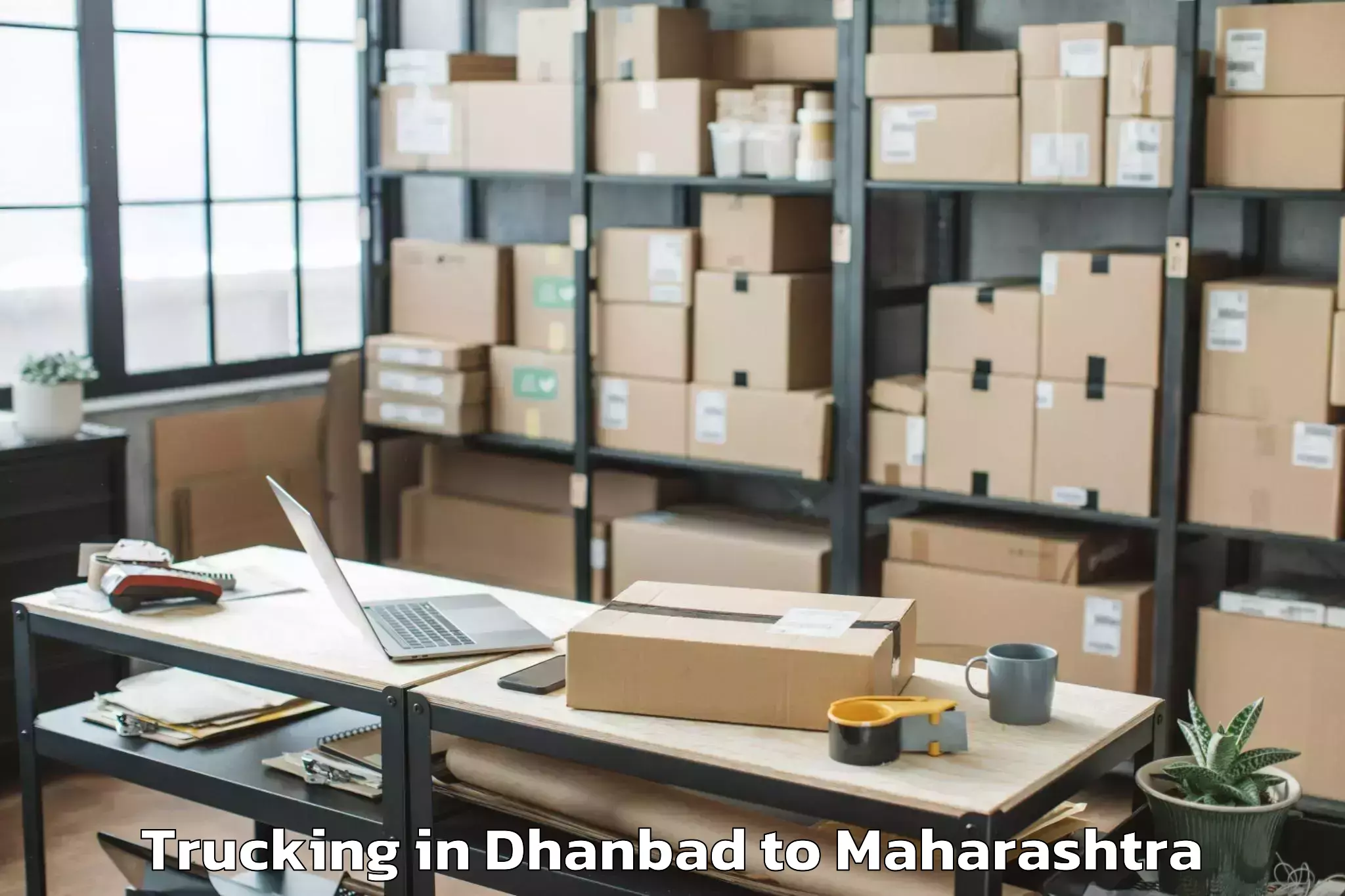 Top Dhanbad to Harnai Trucking Available